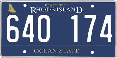 RI license plate 640174