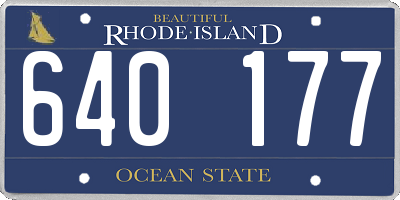 RI license plate 640177