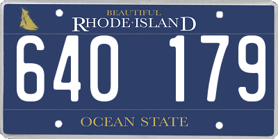 RI license plate 640179