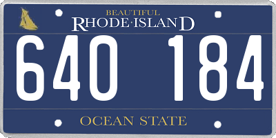 RI license plate 640184