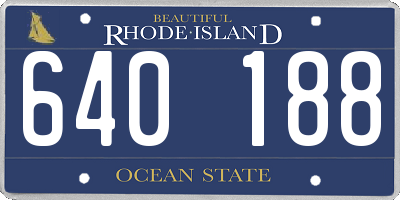 RI license plate 640188