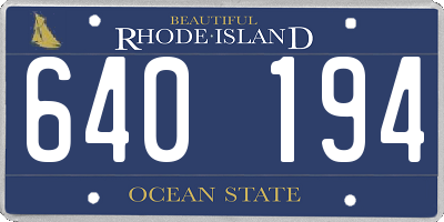 RI license plate 640194