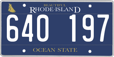 RI license plate 640197