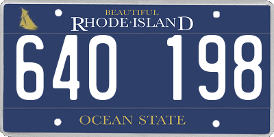 RI license plate 640198