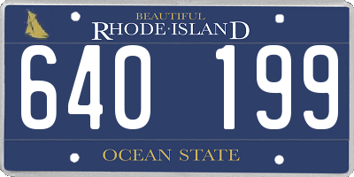 RI license plate 640199