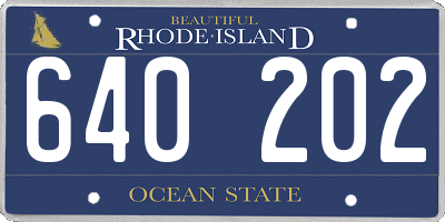 RI license plate 640202