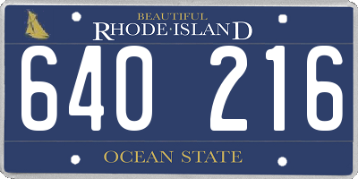 RI license plate 640216