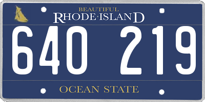 RI license plate 640219