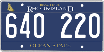 RI license plate 640220