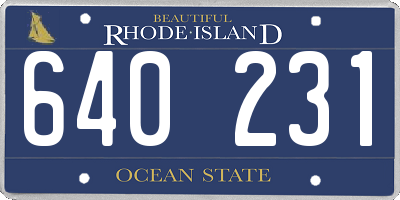 RI license plate 640231
