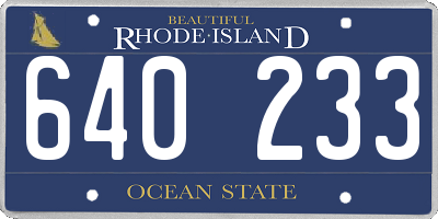 RI license plate 640233