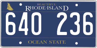 RI license plate 640236