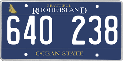 RI license plate 640238