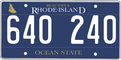 RI license plate 640240