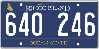 RI license plate 640246