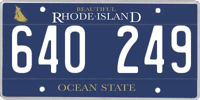 RI license plate 640249