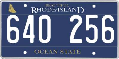 RI license plate 640256