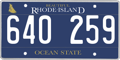RI license plate 640259