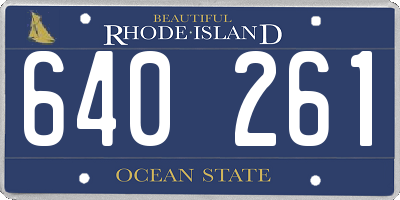 RI license plate 640261