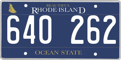 RI license plate 640262