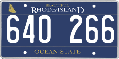 RI license plate 640266