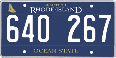 RI license plate 640267