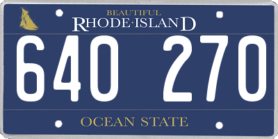 RI license plate 640270