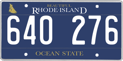 RI license plate 640276
