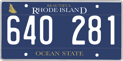RI license plate 640281