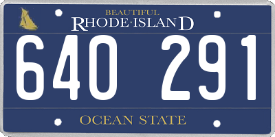 RI license plate 640291