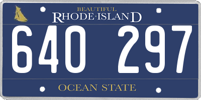 RI license plate 640297
