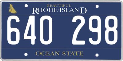 RI license plate 640298