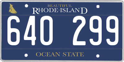 RI license plate 640299