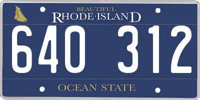 RI license plate 640312