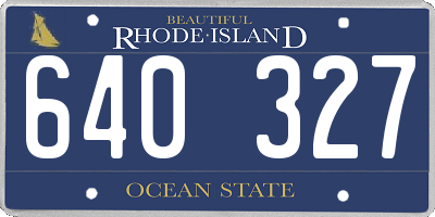 RI license plate 640327