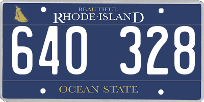 RI license plate 640328