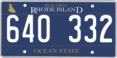 RI license plate 640332