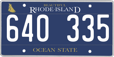 RI license plate 640335
