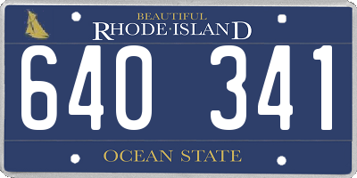 RI license plate 640341