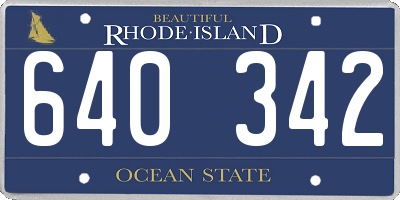 RI license plate 640342