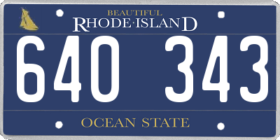 RI license plate 640343