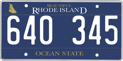 RI license plate 640345