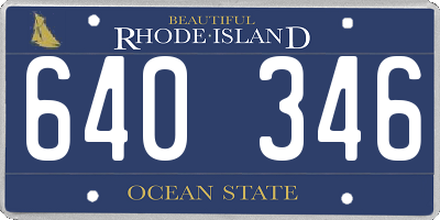 RI license plate 640346