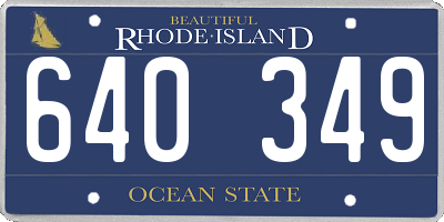 RI license plate 640349