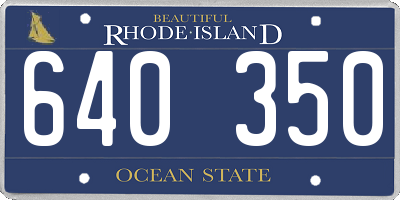 RI license plate 640350