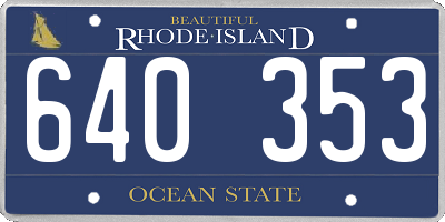RI license plate 640353