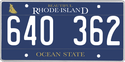 RI license plate 640362