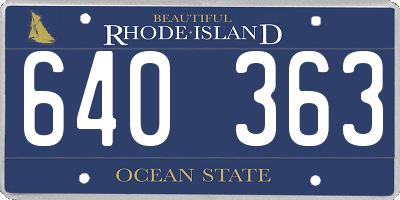 RI license plate 640363