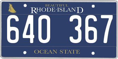 RI license plate 640367