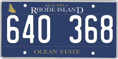 RI license plate 640368